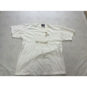 VINTAGE MARDI GRAS NEW ORLEANS FRENCH QUARTER T-SHIRT LARGE made in USA Y2K